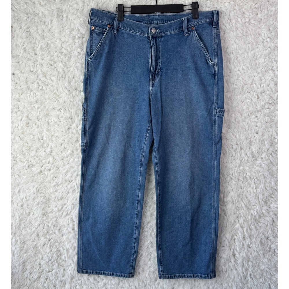 Gap 90s Carpenter Jeans 33/16 Regular‎ Blue Denim Workwear Y2K Relaxed Gorpcore